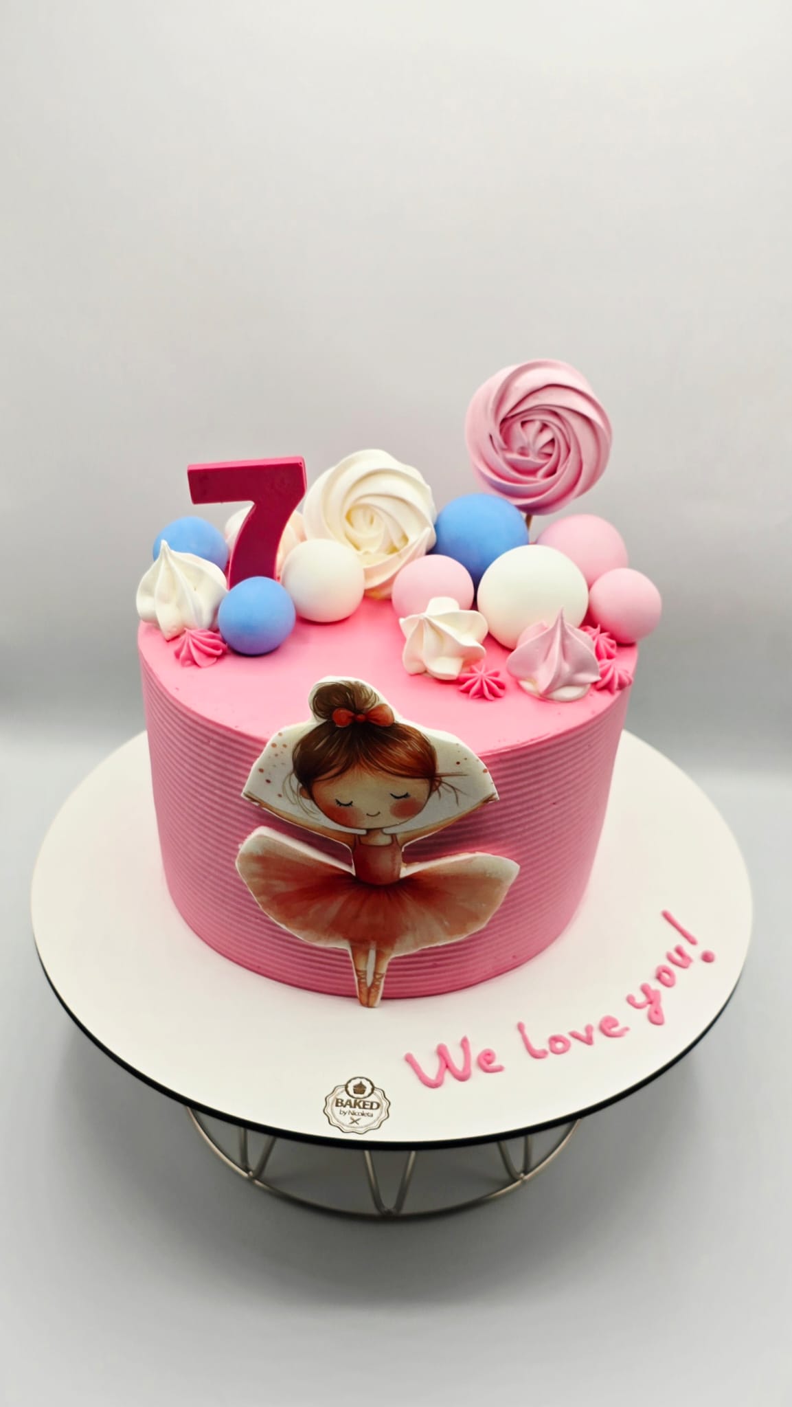 Bespoke custom celebration cake for Girls & Fairytales handcrafted by Nicoleta